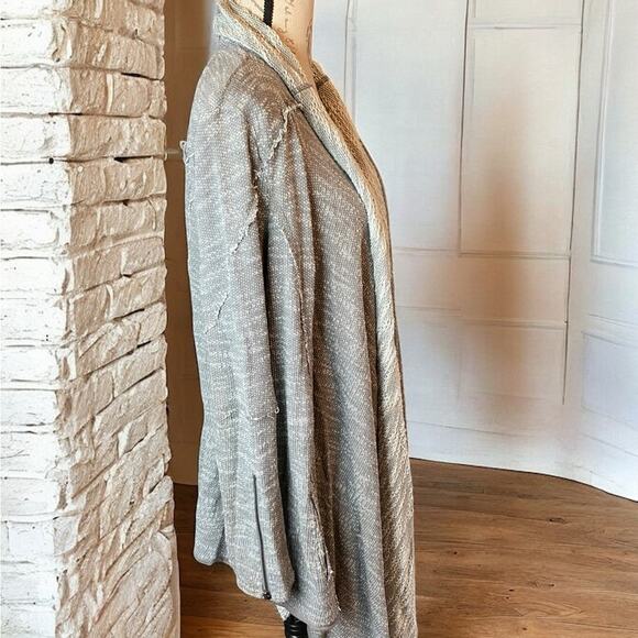 Free People In the Loop Grey Waterfall Cardigan Small - Picture 6 of 13